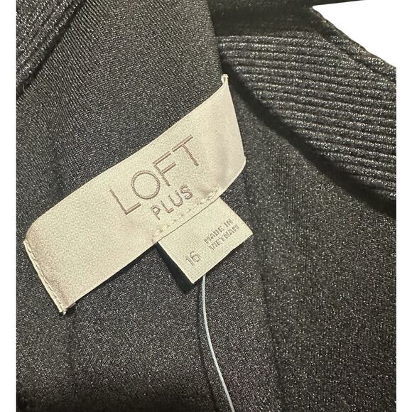 NWR | Loft Plus | Sleeveless Rayon Black Casual Dress | Size 16 Plus - Picture 4 of 5